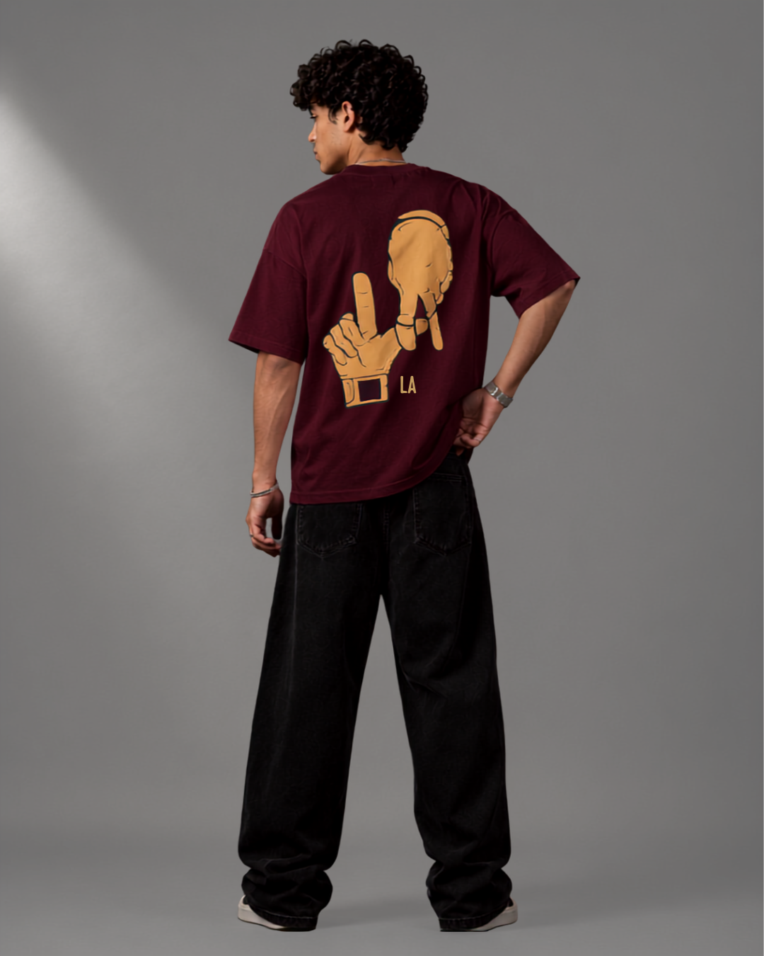 LA Graphic Oversized Long Sleeve Tee – Unisex