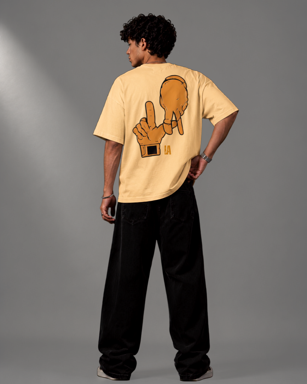 LA Graphic Oversized Long Sleeve Tee – Unisex