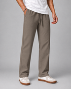 Linen Lycra Straight Fit Pants