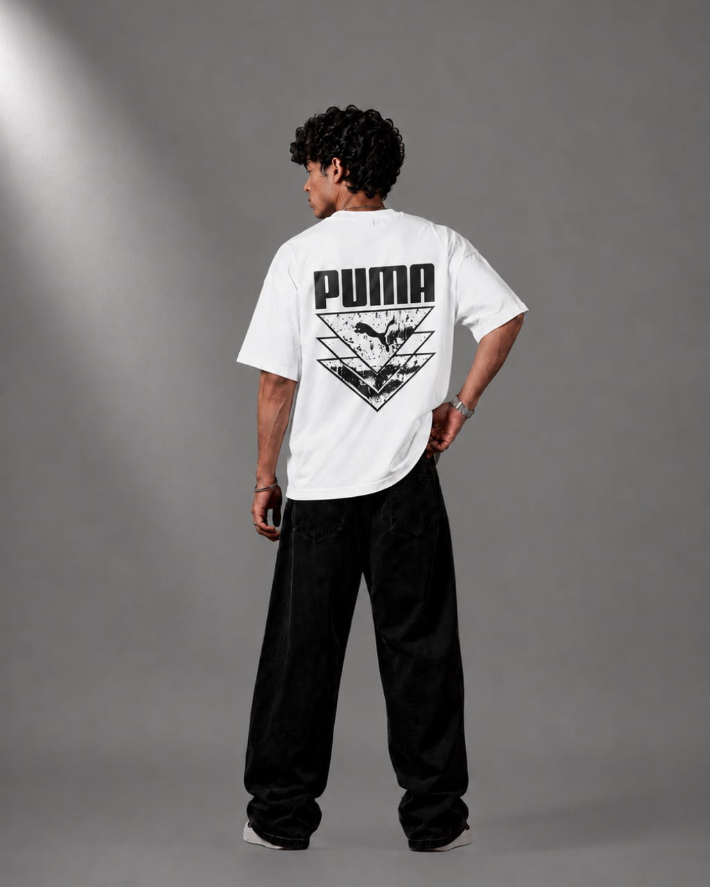 Geometric Logo Oversized Tee | Unisex Premium Streetwear
