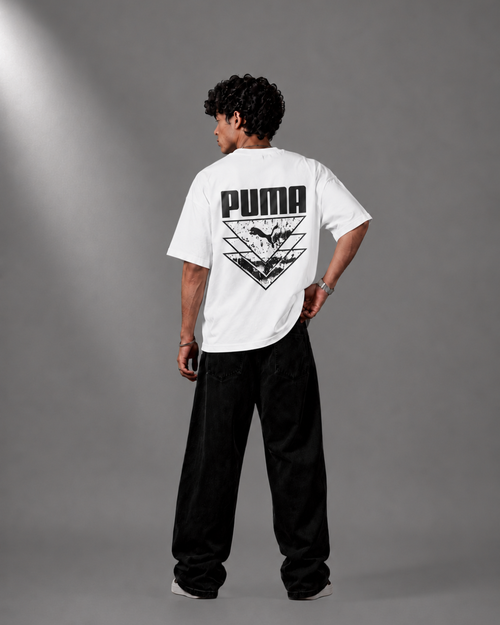 Geometric Logo Oversized Tee | Unisex Premium Streetwear