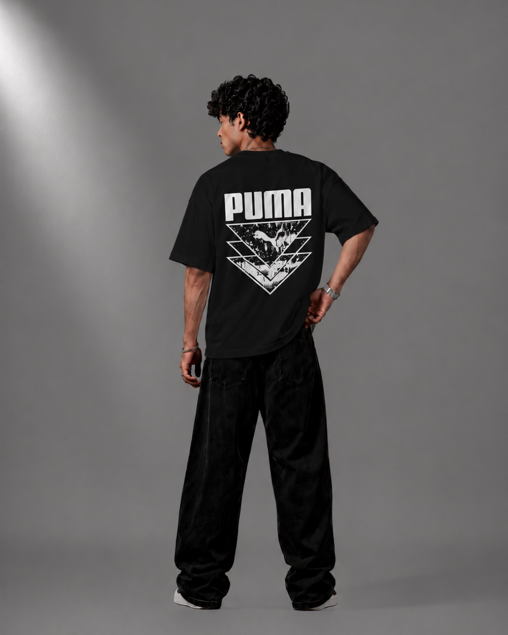 Geometric Logo Oversized Tee | Unisex Premium Streetwear