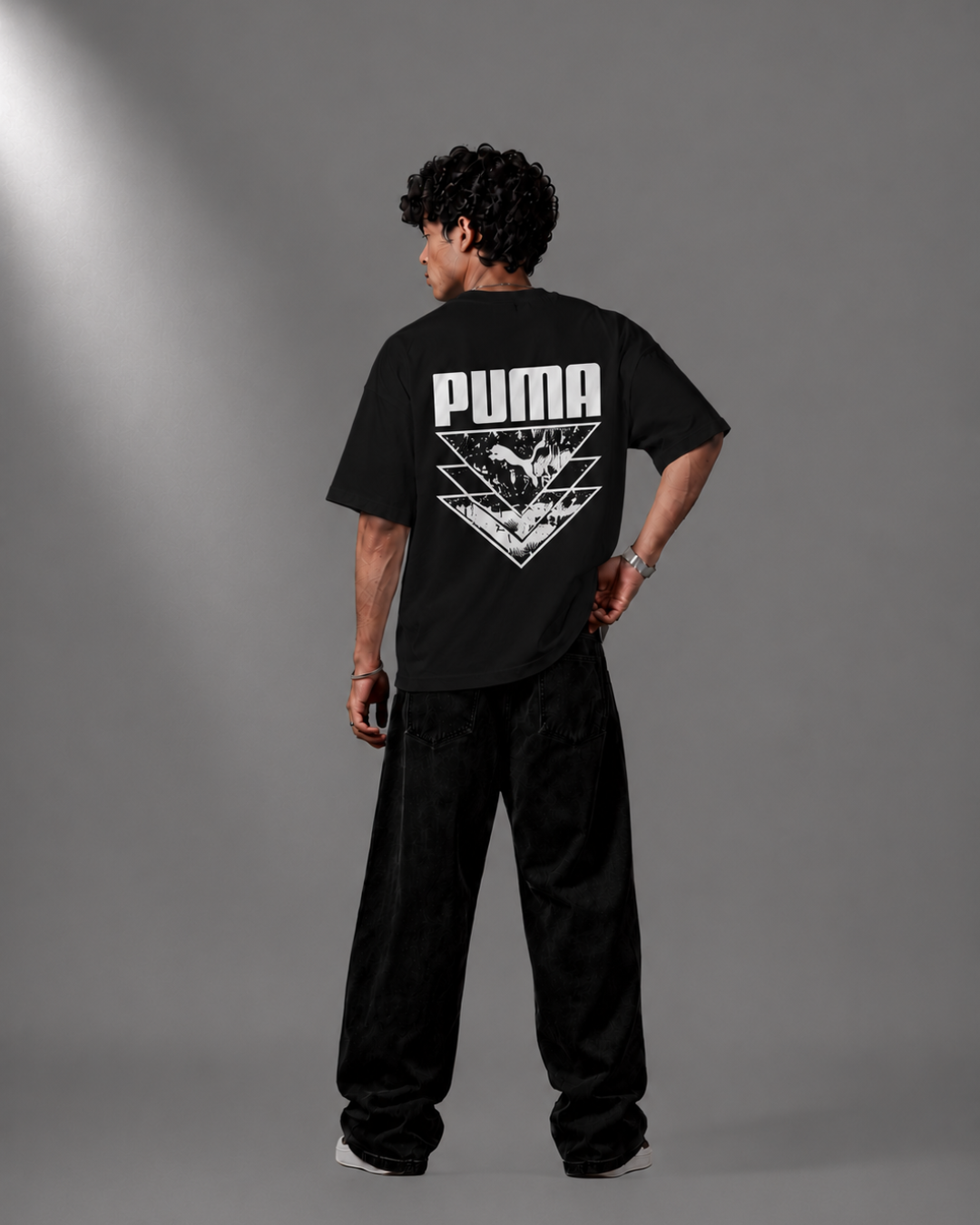 Geometric Logo Oversized Tee | Unisex Premium Streetwear
