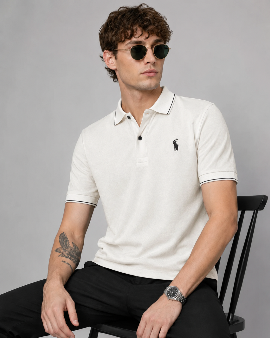 Classic Horse Logo Polo T-Shirt | Premium Quality