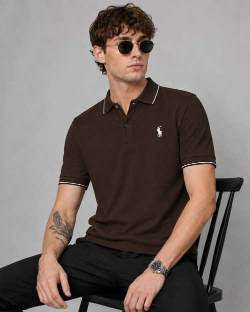 Classic Horse Logo Polo T-Shirt