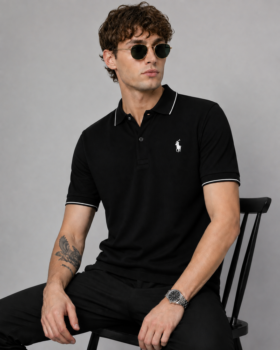 Classic Horse Logo Polo T-Shirt | Premium Quality