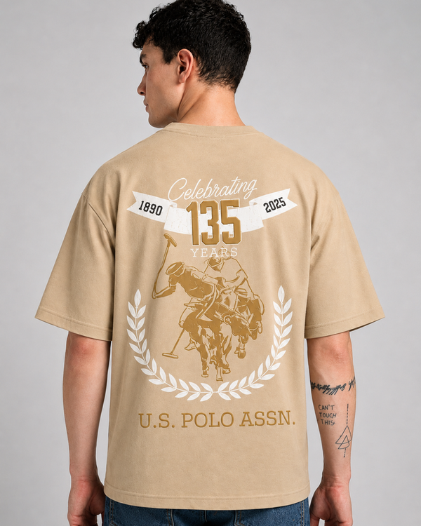 135 Years Heritage Oversized Drop Shoulder Tee | Unisex Streetwear