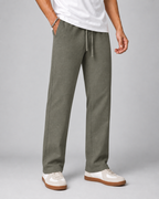 Linen Lycra Straight Fit Pants