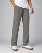 Linen Lycra Straight Fit Pants
