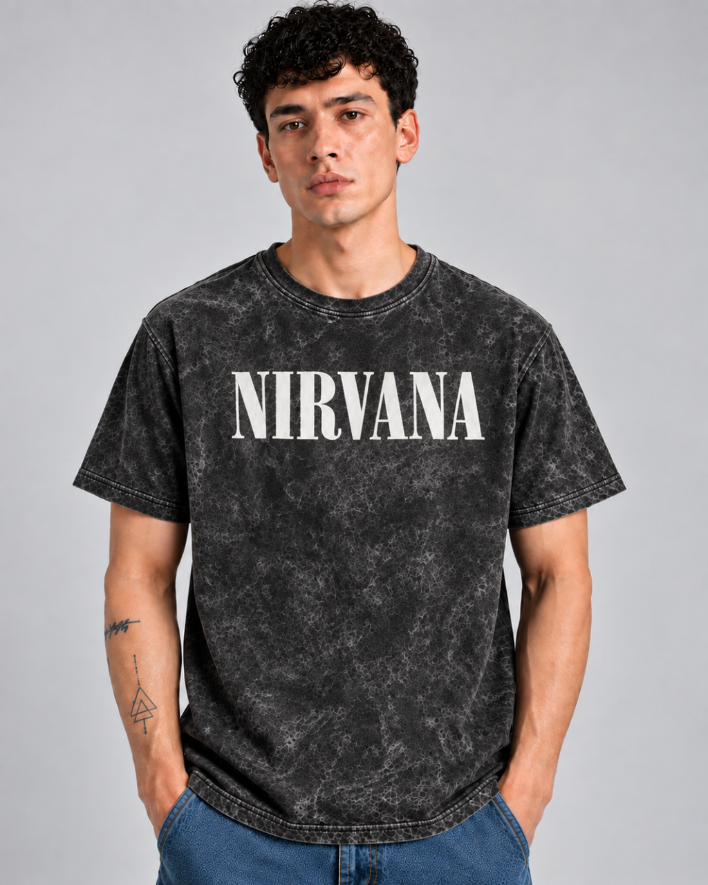 Nirvana Vintage Acid-Wash T-Shirt