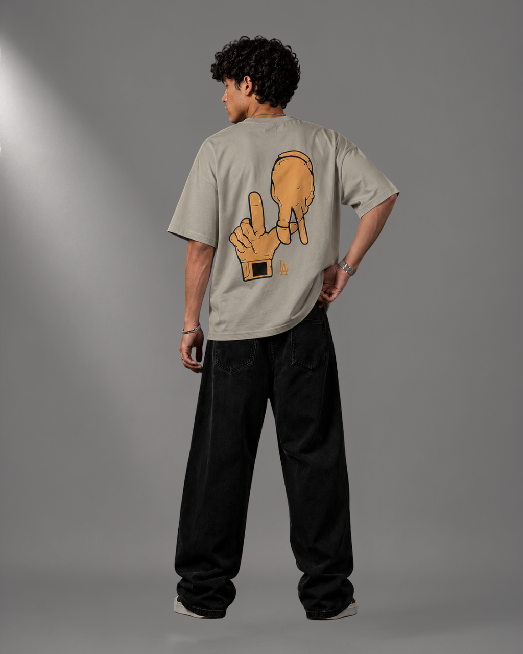 LA Graphic Oversized Long Sleeve Tee – Unisex